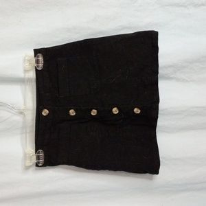 Girl's L White Fawn Skirt Black